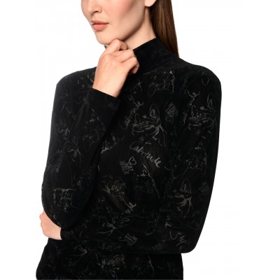Marccain Sports - BS 4852 J37 - Shirt met katten print 